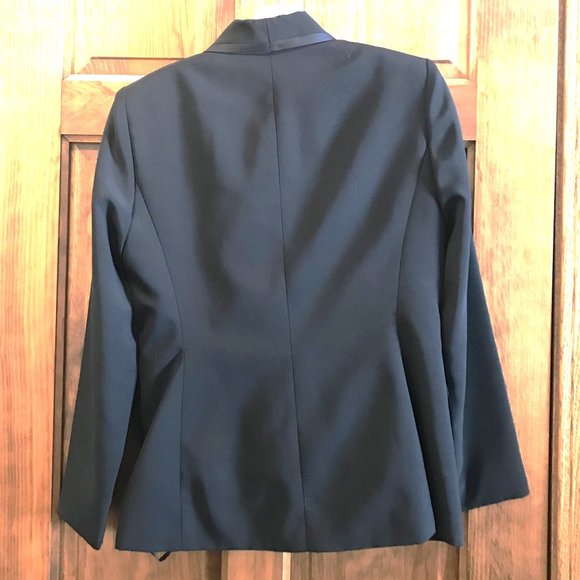 BLACK KASPER PETITE PANT SUIT FOR WOMEN, SIZE 2P, CAREER PROFESSIONAL BUSINESS - Picture 2 of 5